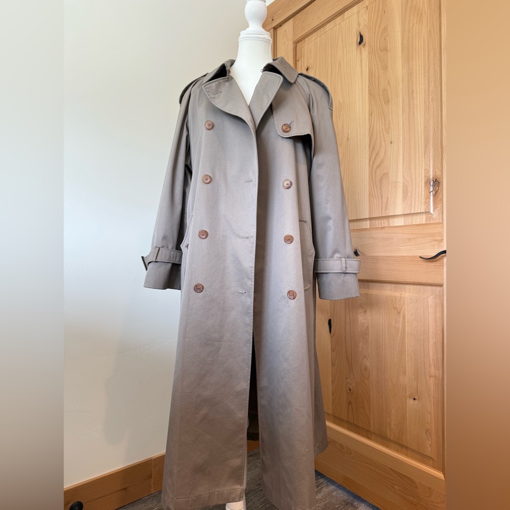 Worthington Tan Double-Breasted Trench Coat